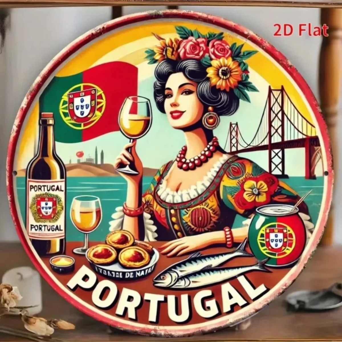 Vintage Collectible Tins - Vintage Retro Okrągłe Metalowe Tabliczki z