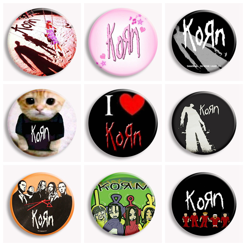 Vintage Collectible Pins - Hip Hop Korn Music Rock Band