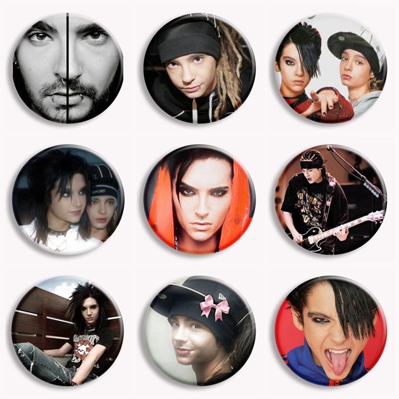Vintage Collectible Pins - Zespół rockowy Tokio Hotel Kaulitz Vintage