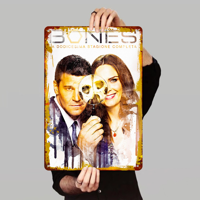 Vintage Collectible Tins - Plakat Bones Sezon 12 Metalowy Znak