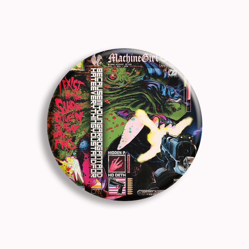 Machine Girl Wlfgrl Button Pin – Vintage Collectible Pins recenzja i cena
